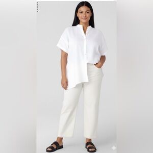 Eileen Fisher Minimalist Capsule Clean Girl Pants Organic Cotton Pants Size 18